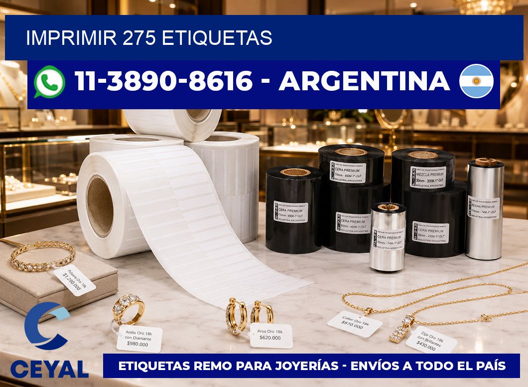 IMPRIMIR 275 ETIQUETAS