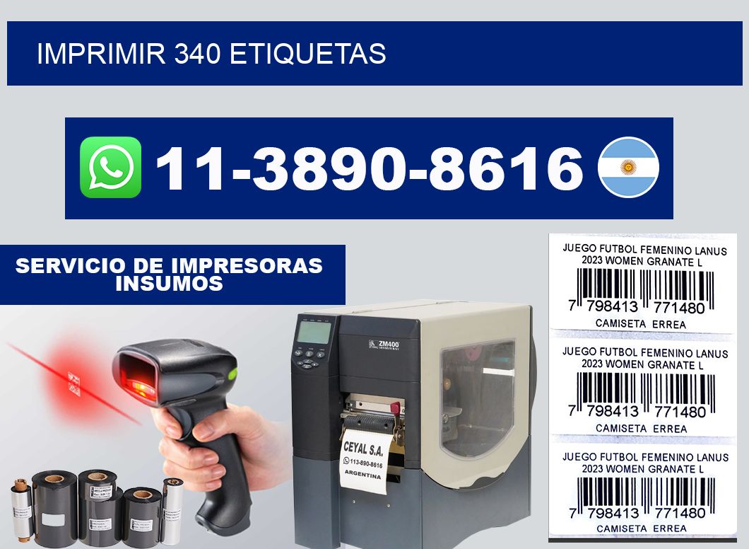 IMPRIMIR 340 ETIQUETAS
