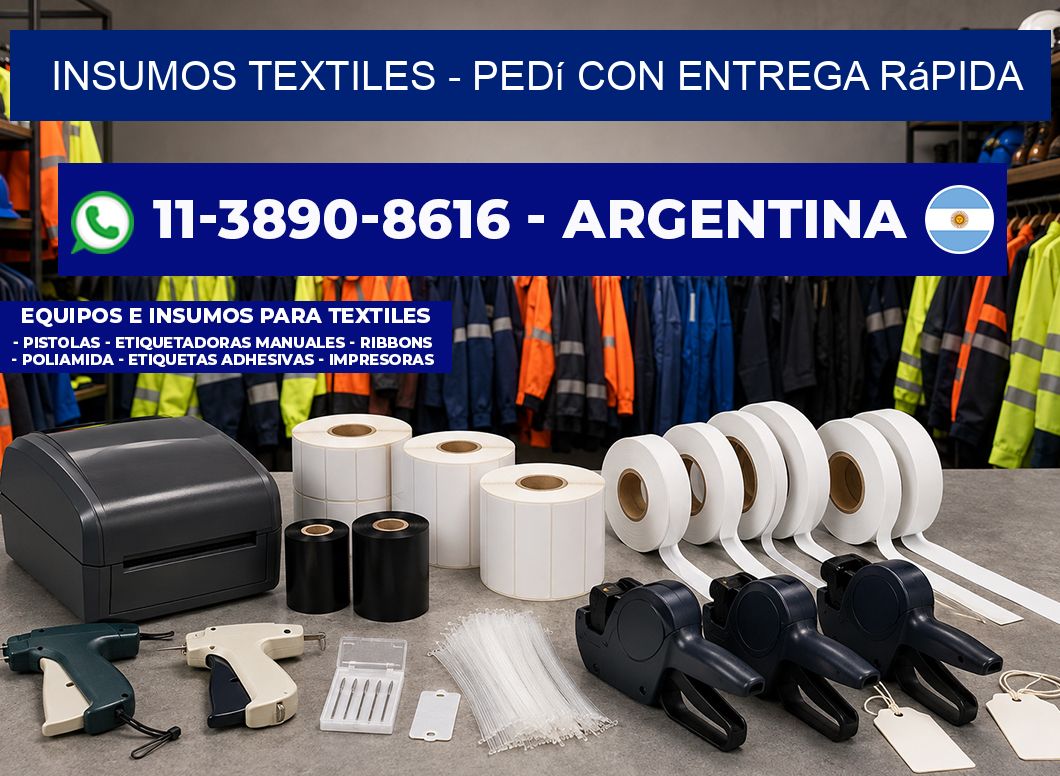 INSUMOS TEXTILES – Pedí con entrega rápida