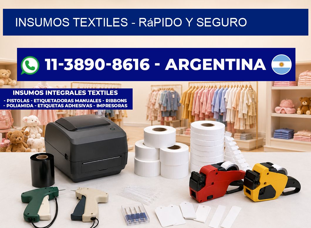 INSUMOS TEXTILES - rápido y seguro