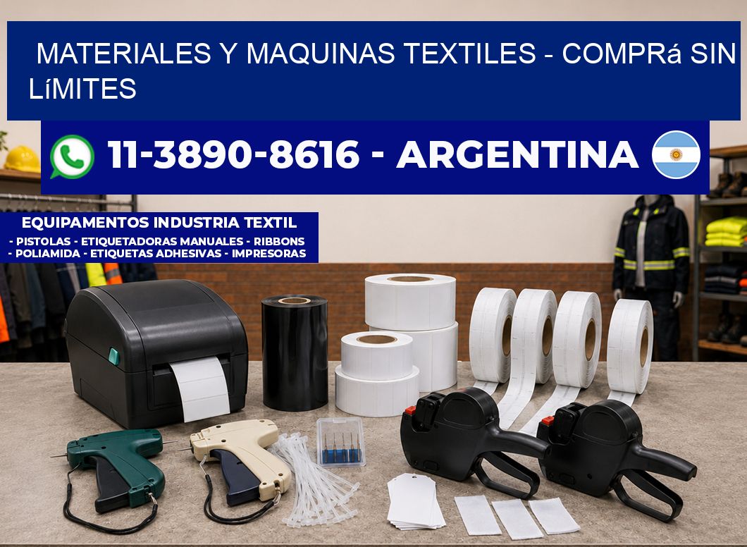 MATERIALES Y MAQUINAS TEXTILES - Comprá sin límites