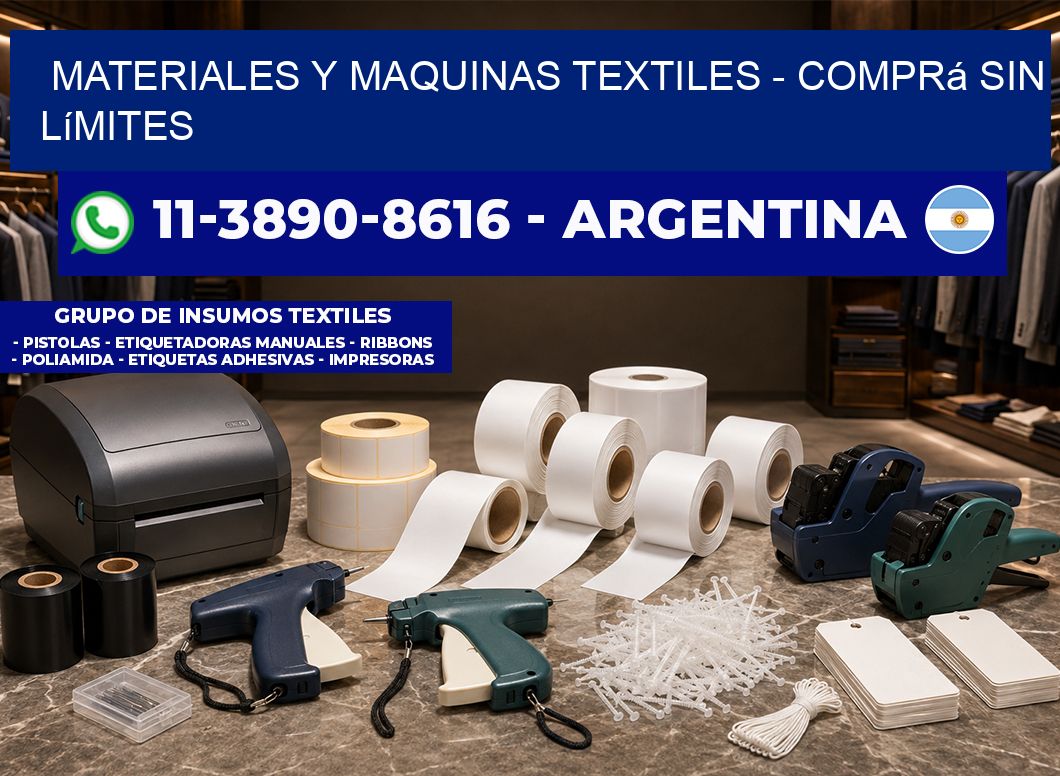 MATERIALES Y MAQUINAS TEXTILES - Comprá sin límites