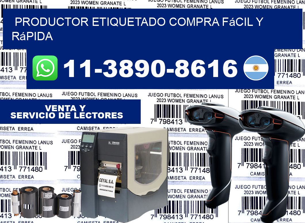 PRODUCTOR ETIQUETADO Compra fácil y rápida
