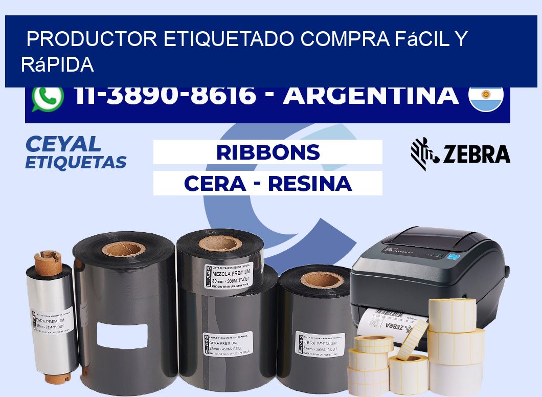 PRODUCTOR ETIQUETADO Compra fácil y rápida