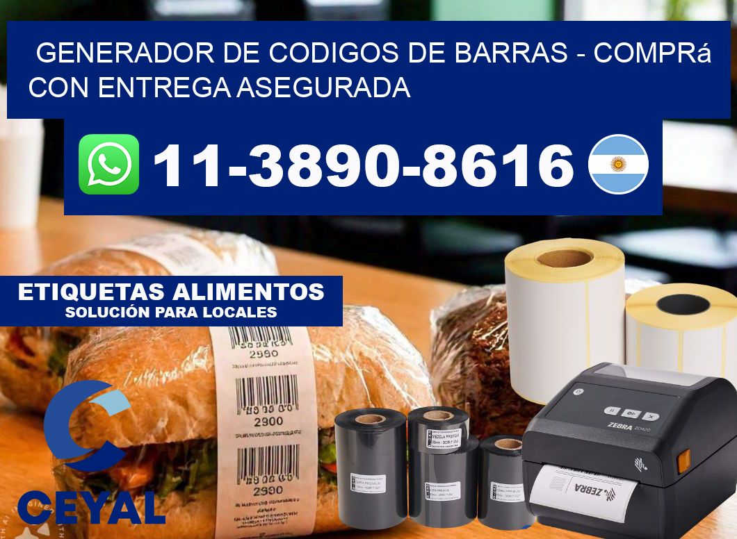 generador de codigos de barras - Comprá con entrega asegurada