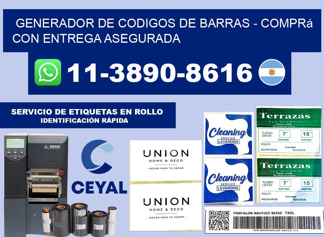 generador de codigos de barras - Comprá con entrega asegurada