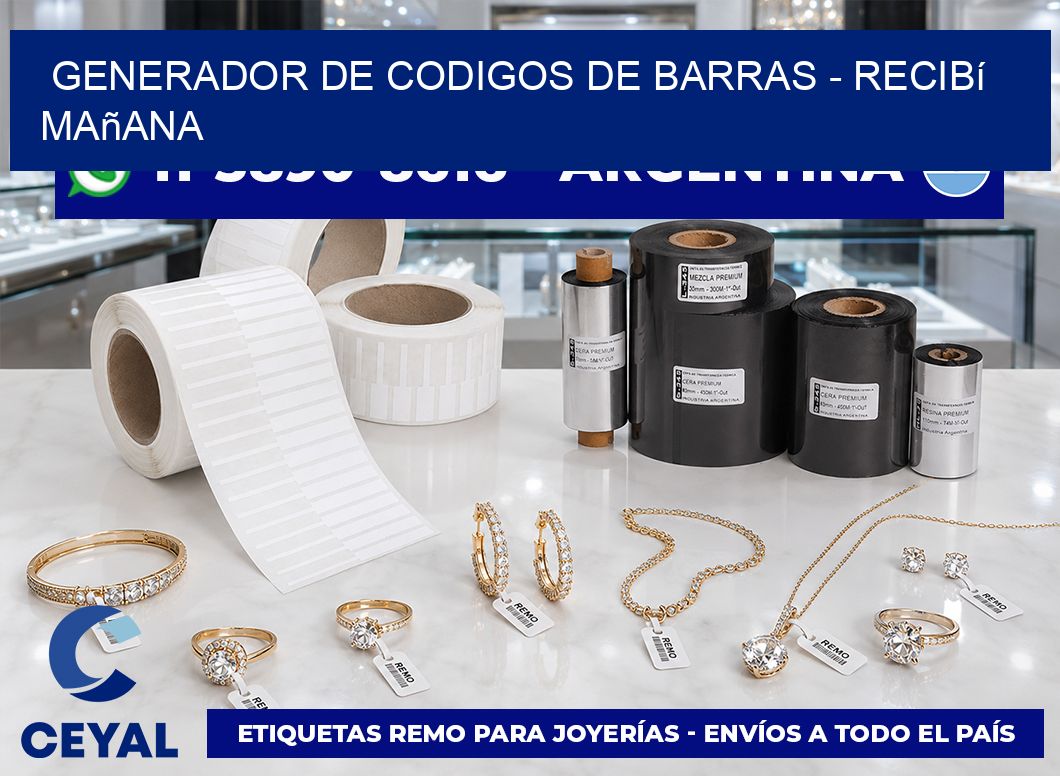 generador de codigos de barras – recibí mañana