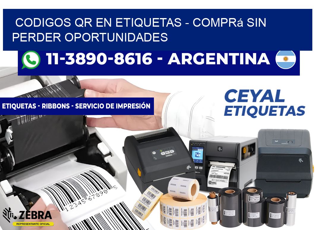 CODIGOS QR EN ETIQUETAS - Comprá sin perder oportunidades