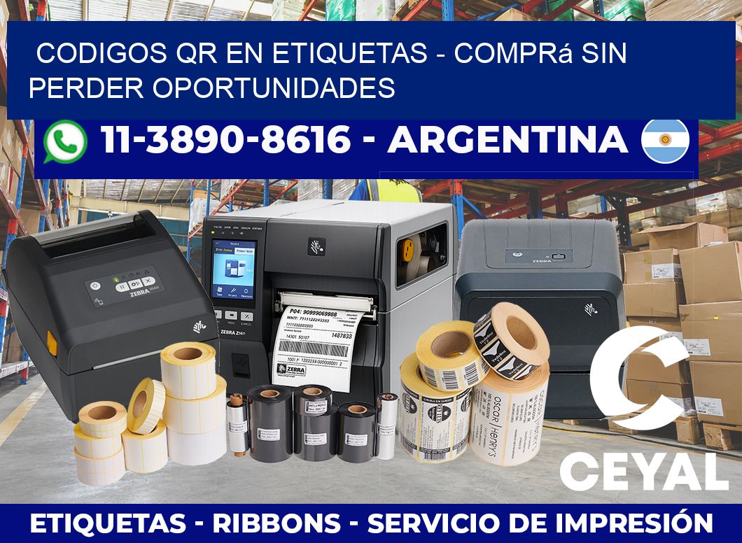 CODIGOS QR EN ETIQUETAS – Comprá sin perder oportunidades