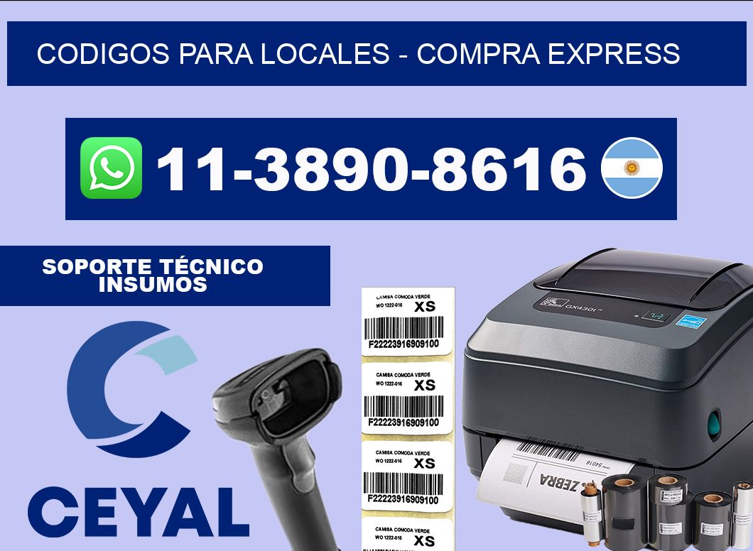 Codigos para locales - Compra express