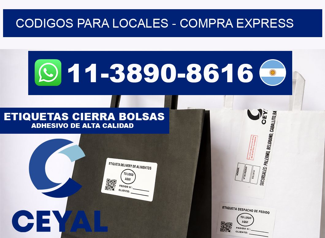 Codigos para locales - Compra express