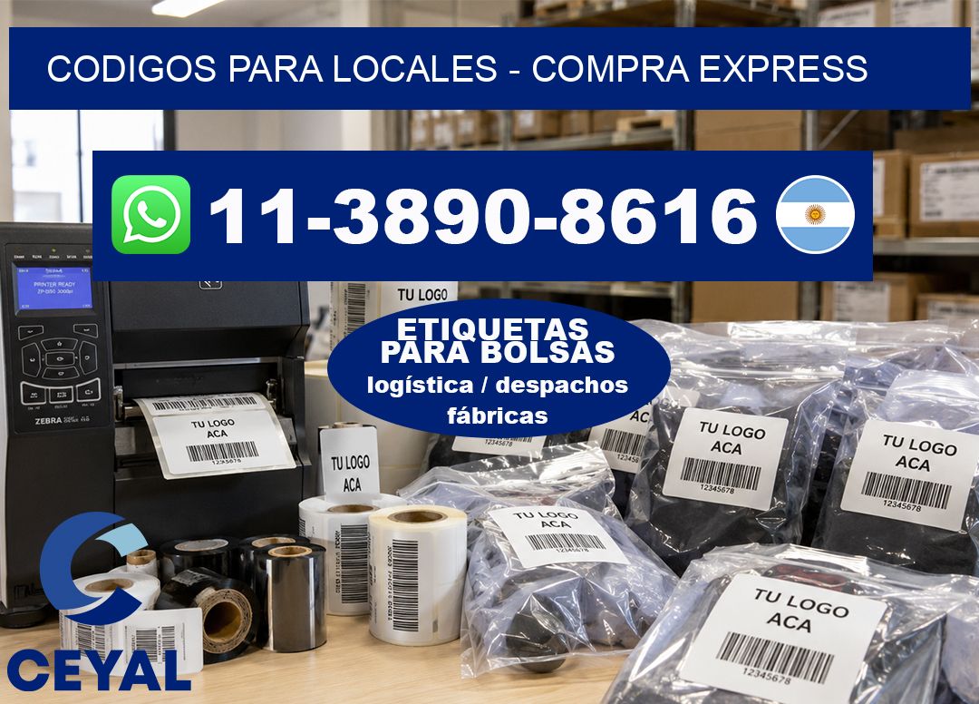Codigos para locales – Compra express