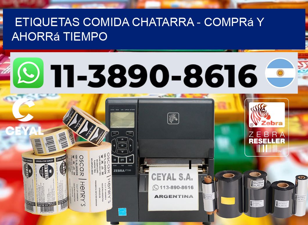 ETIQUETAS COMIDA CHATARRA - Comprá y ahorrá tiempo