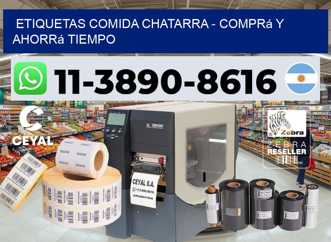ETIQUETAS COMIDA CHATARRA - Comprá y ahorrá tiempo
