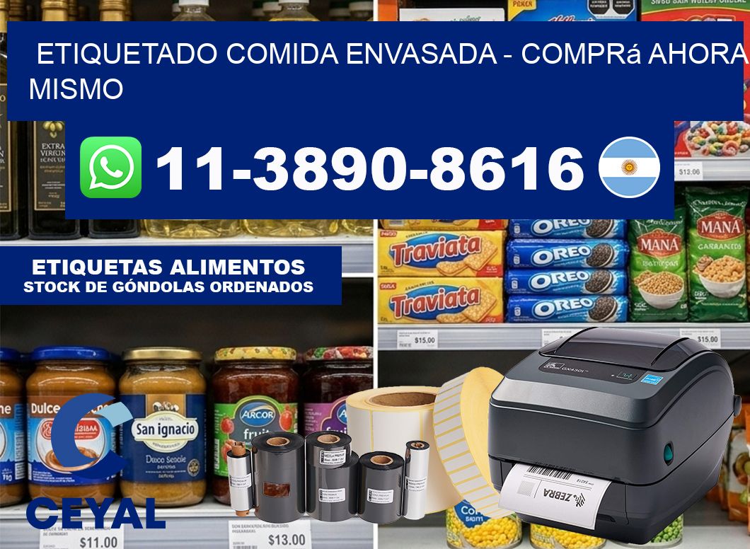 Etiquetado comida envasada – Comprá ahora mismo
