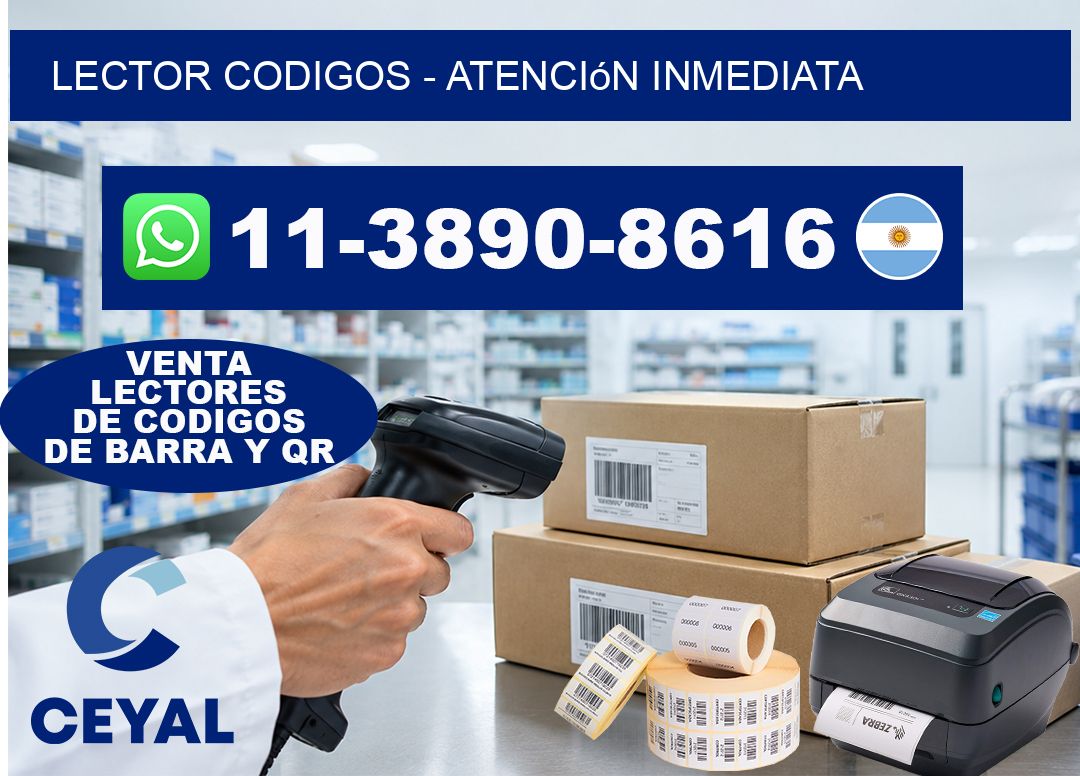 LECTOR CODIGOS - Atención inmediata
