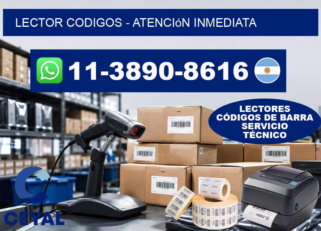 LECTOR CODIGOS - Atención inmediata