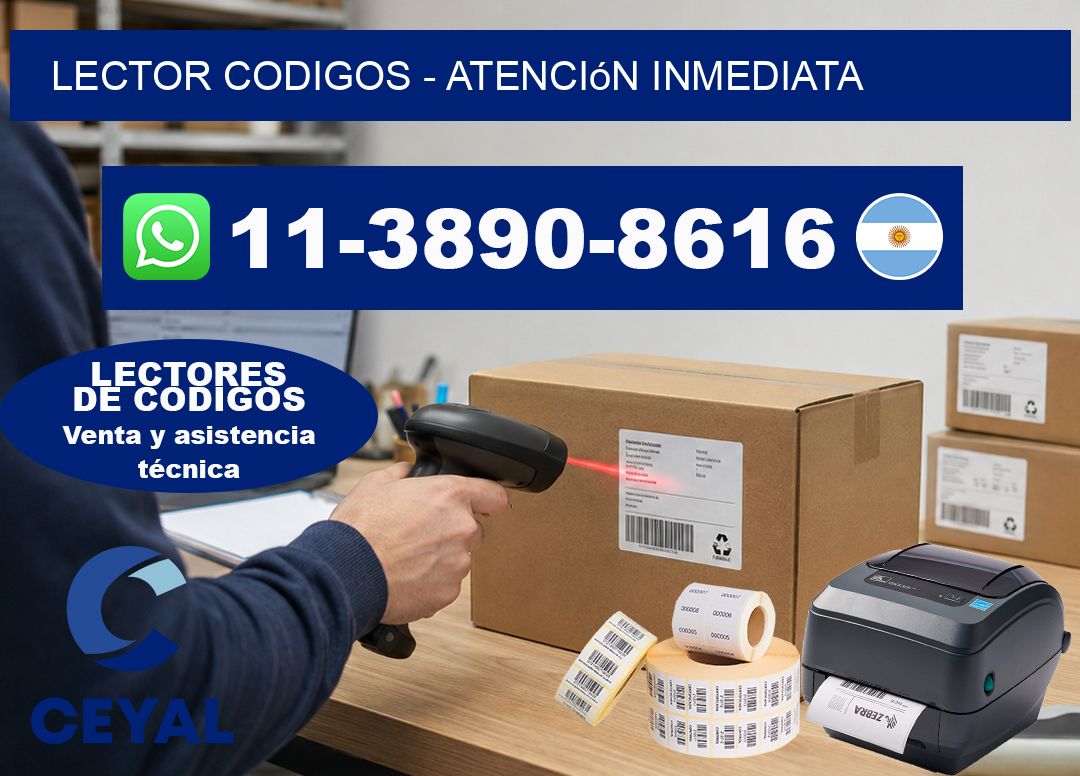 LECTOR CODIGOS - Atención inmediata