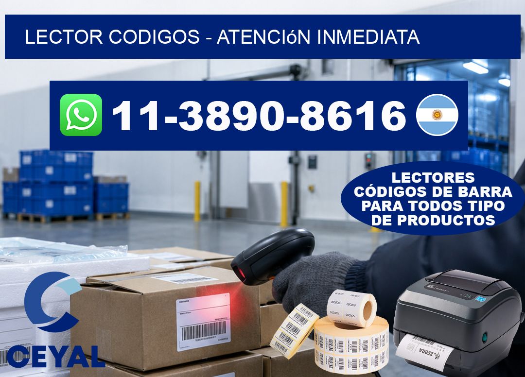LECTOR CODIGOS – Atención inmediata