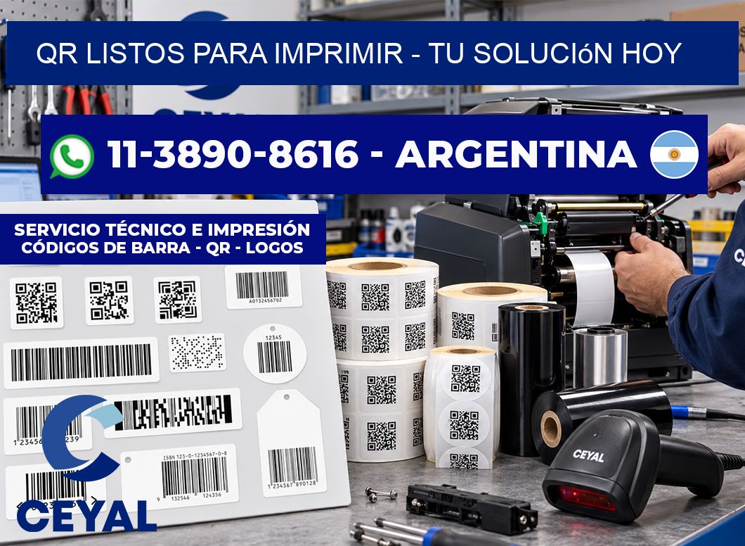 QR Listos para Imprimir - Tu solución hoy