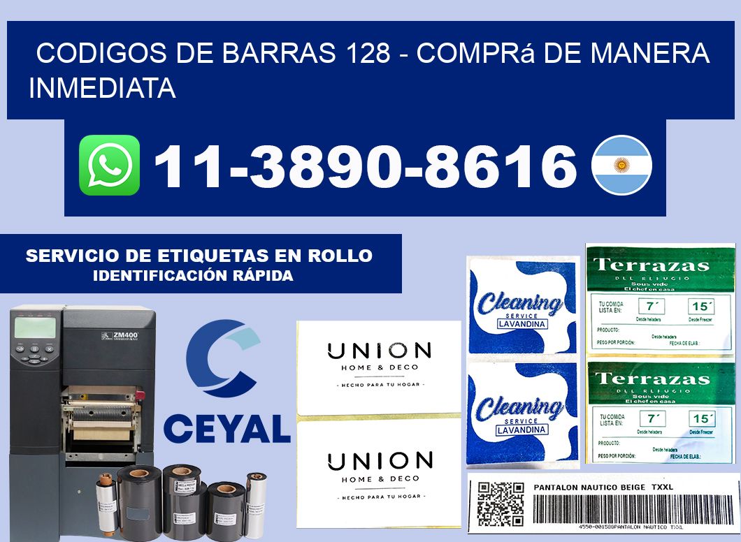 codigos de barras 128 - Comprá de manera inmediata