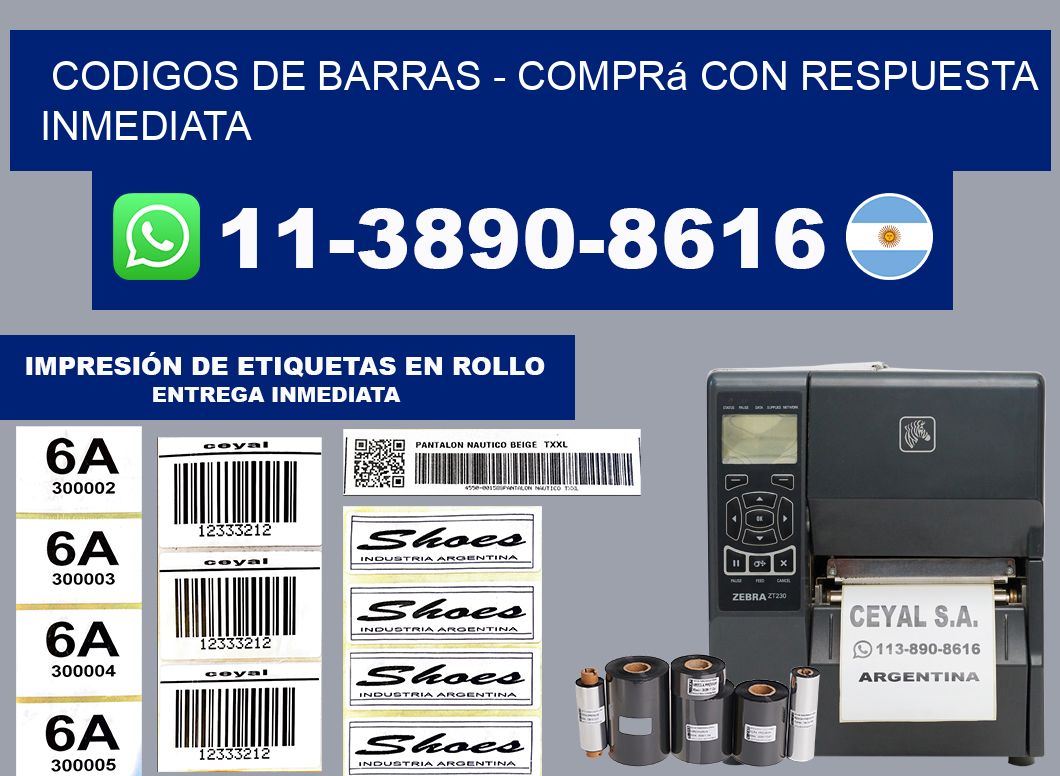 codigos de barras - Comprá con respuesta inmediata