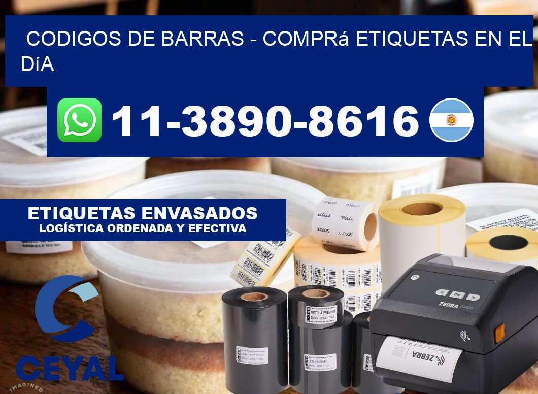 codigos de barras - Comprá etiquetas en el día