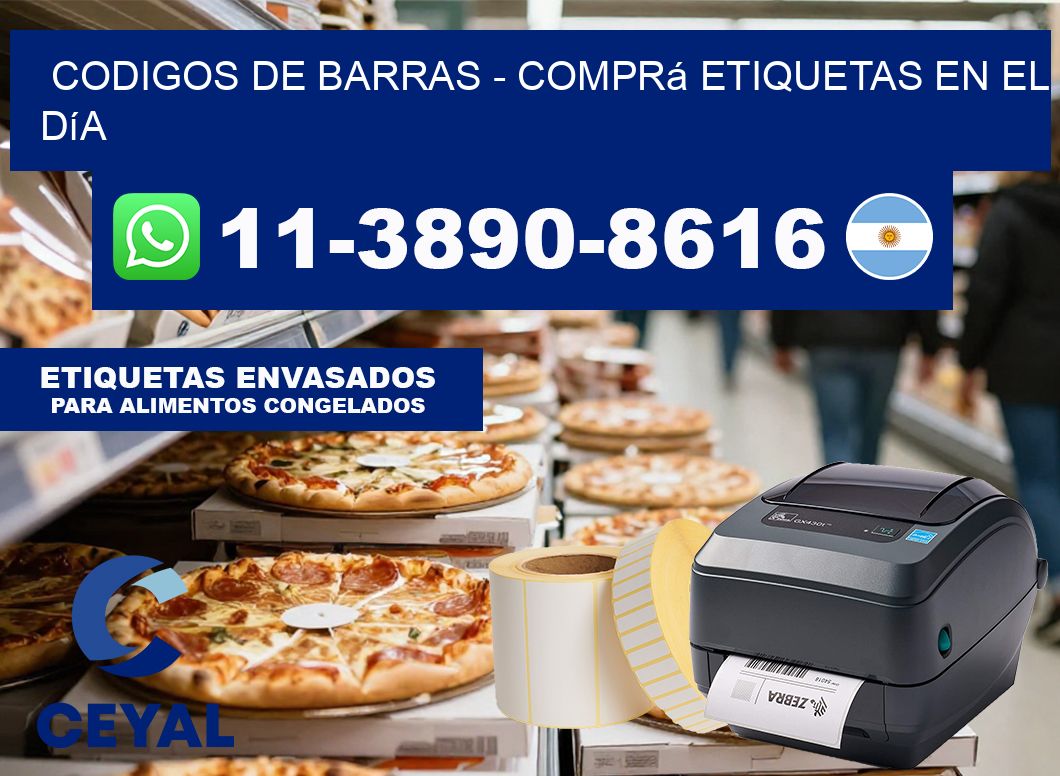 codigos de barras - Comprá etiquetas en el día