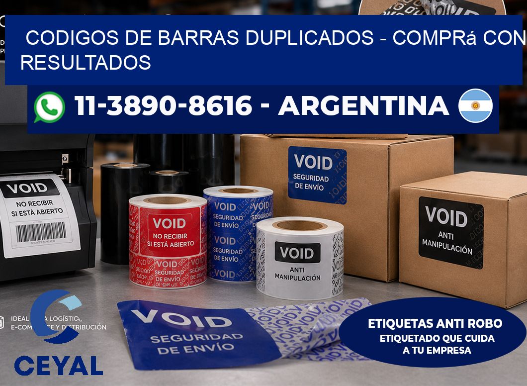 codigos de barras duplicados – Comprá con resultados