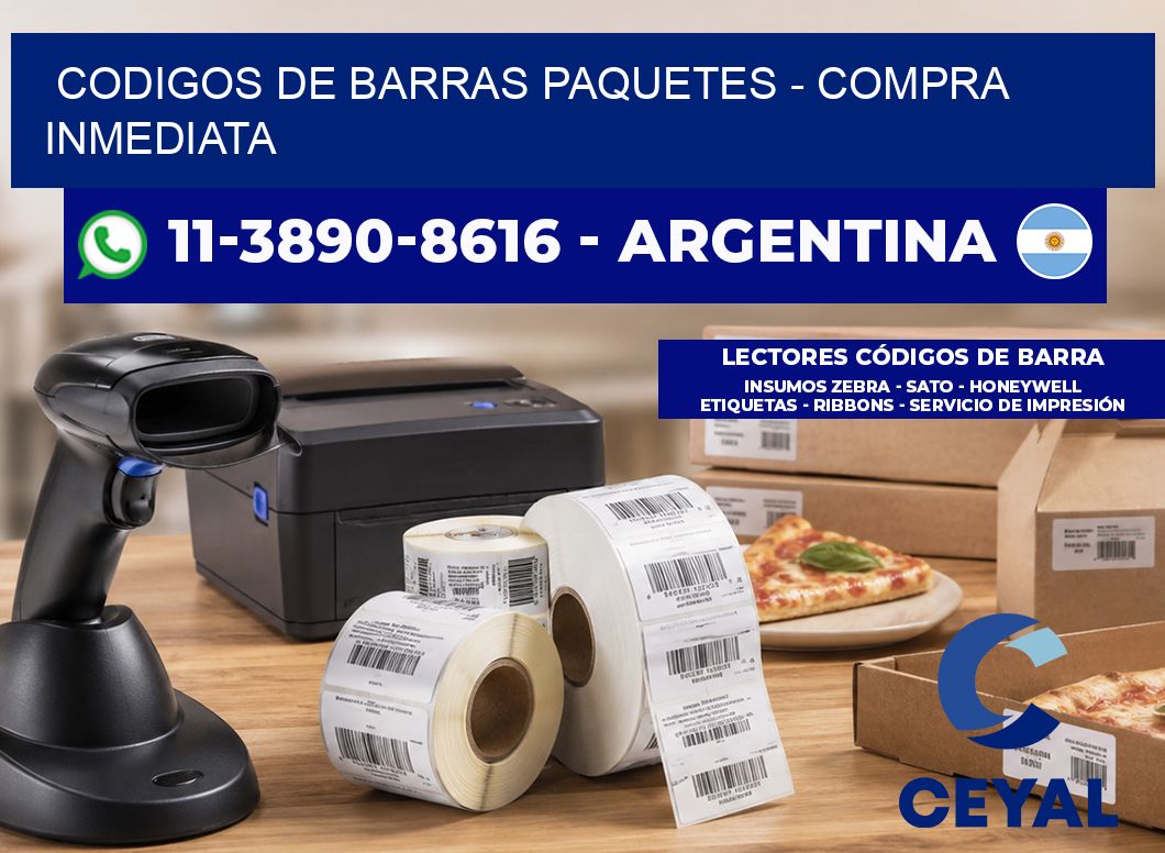 codigos de barras paquetes - Compra inmediata