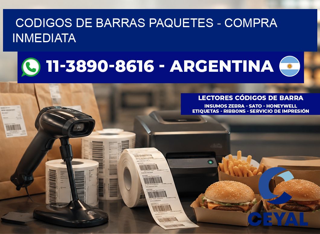 codigos de barras paquetes – Compra inmediata