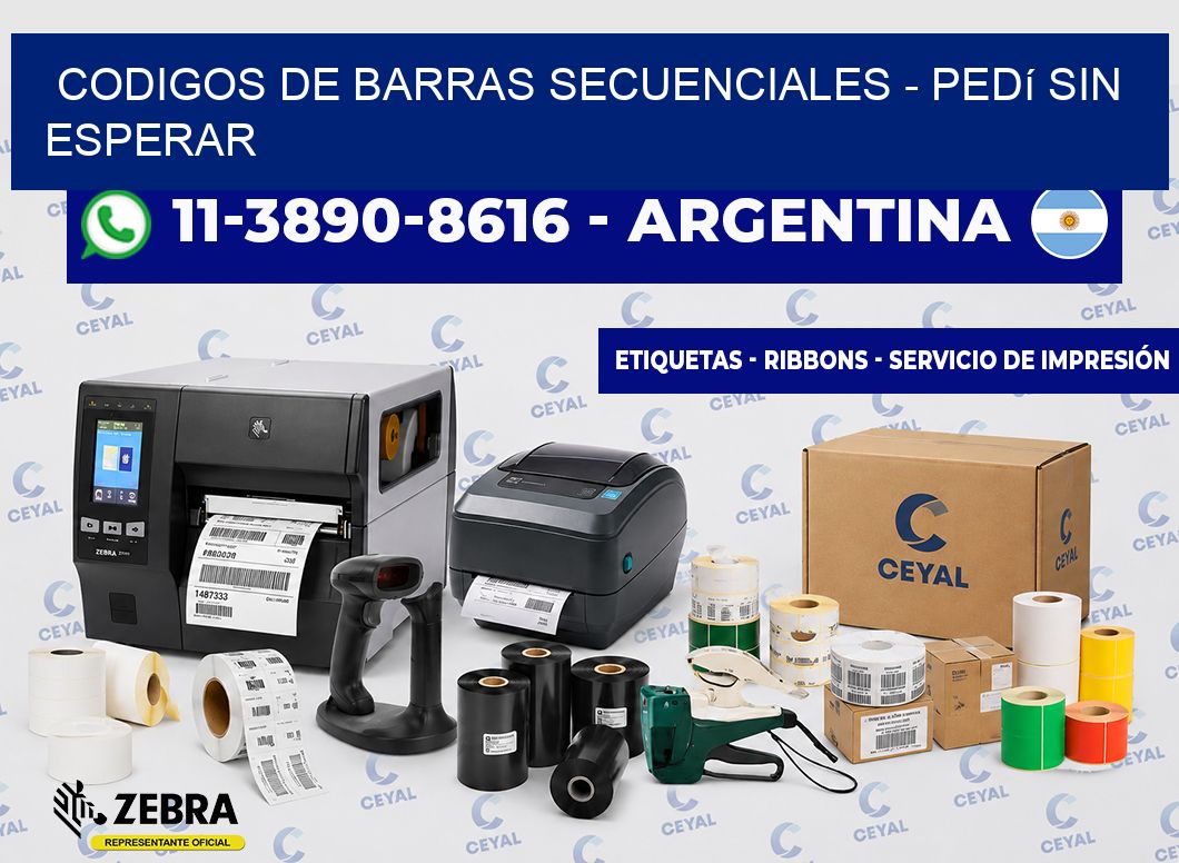 codigos de barras secuenciales - Pedí sin esperar