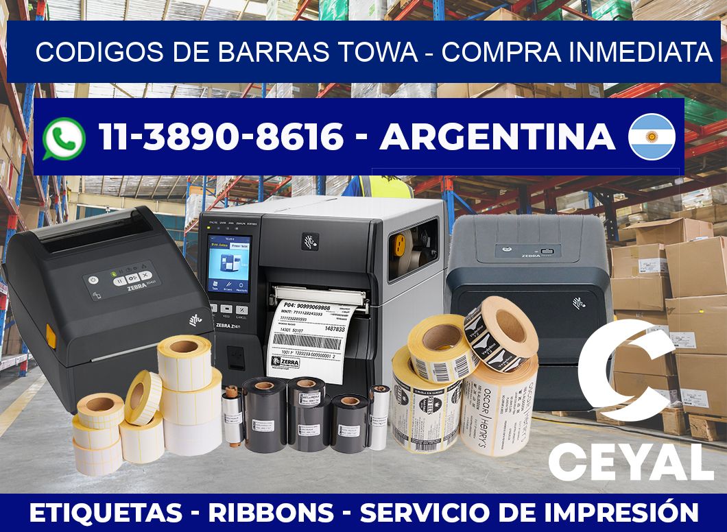 codigos de barras towa - Compra inmediata