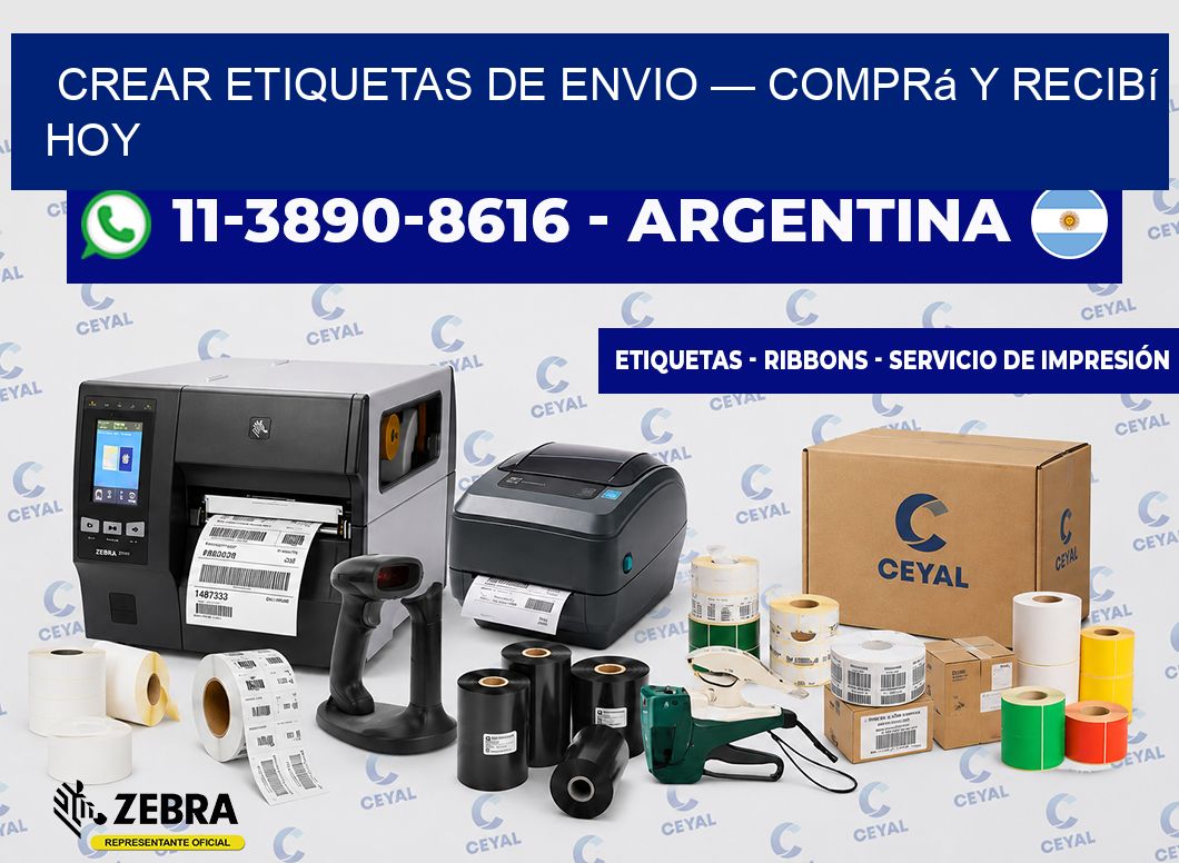 crear etiquetas de envio — Comprá y recibí hoy
