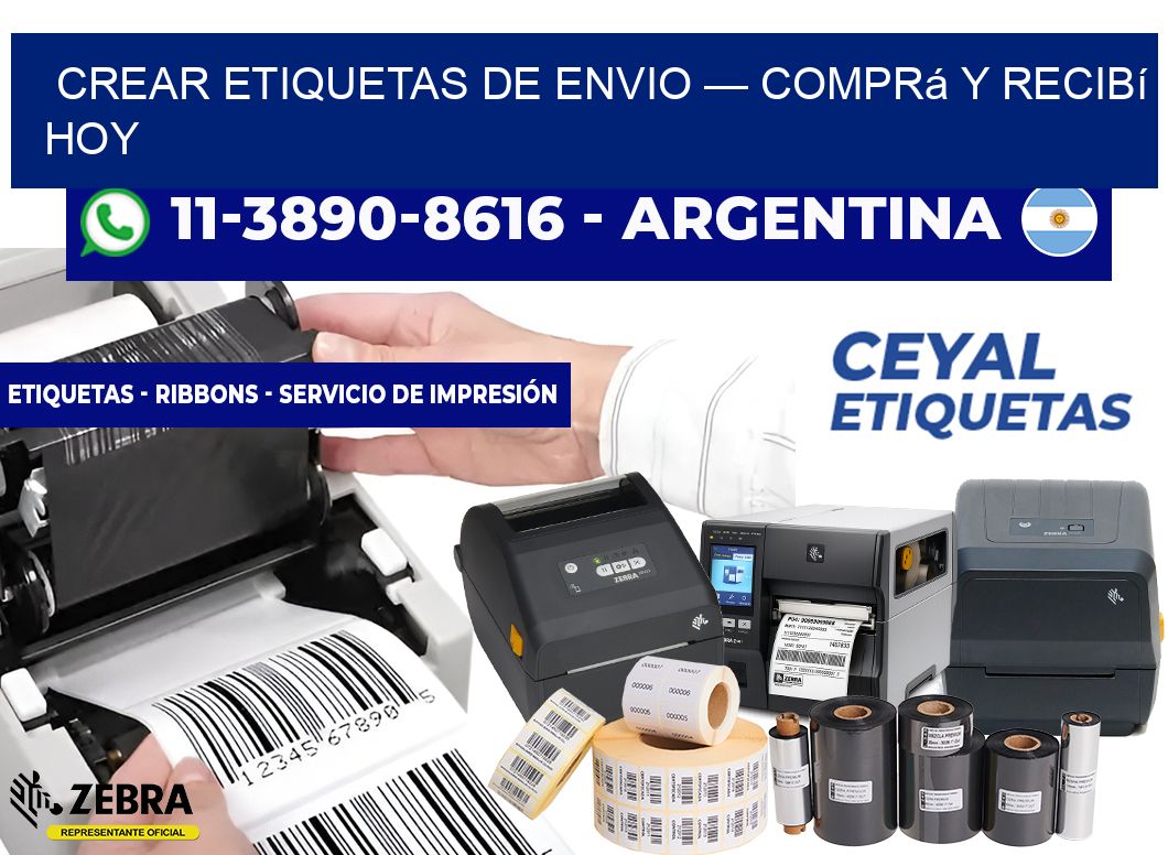 crear etiquetas de envio — Comprá y recibí hoy