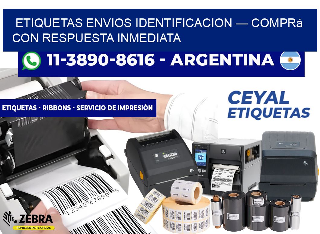 etiquetas envios identificacion — Comprá con respuesta inmediata