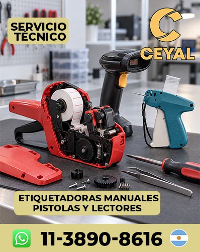 Etiquetas con Código de Barras para Indumentaria Sato