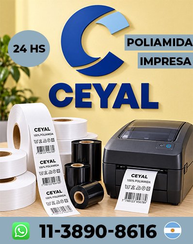 Etiquetas con Código de Barras para Indumentaria Sato