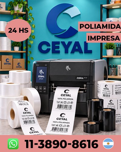 Etiquetas con Código de Barras para Indumentaria Sato