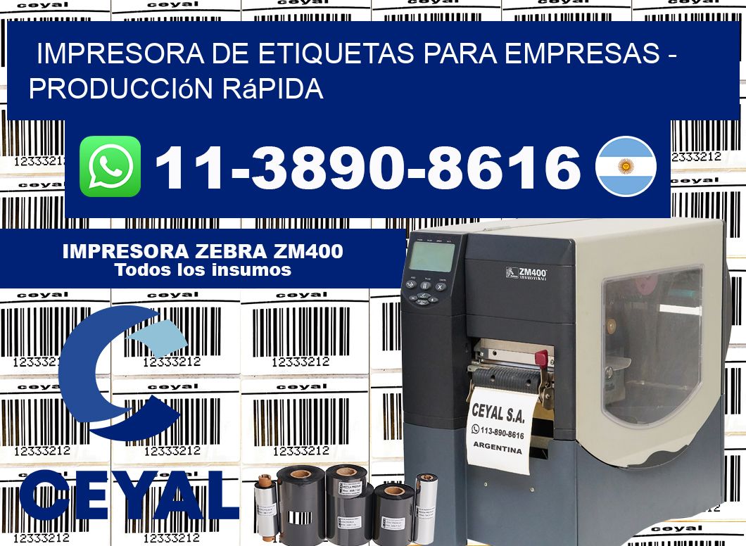 IMPRESORA DE ETIQUETAS PARA EMPRESAS – Producción rápida