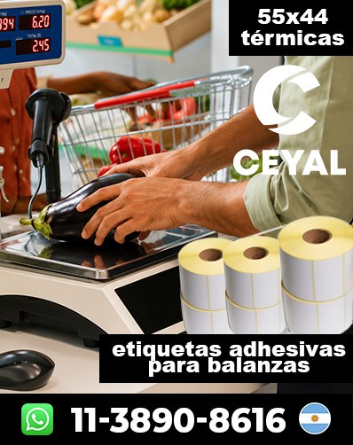 ROLLOS TÉRMICOS PARA BALANZAS - Comprá y recibí rápido